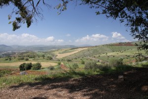 View west from the Mount of Beatitudes.