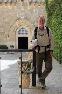 Standing at the beginning of the Stations of the Cross