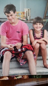 Cousin Jason and my oldest daughter, Rhiannon.  About 1988.