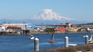 Even with a dreadful lack of snow this past season (I was told they got about 15% of normal) the top of the mountain is still blanketed in white.