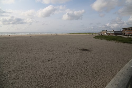 The beach at Seaside, Oregon. Wide and sandy at low tide on this relatively peaceful Friday night. Showers came through earlier and other than occasional fog, we enjoyed good weather the rest of the trip.